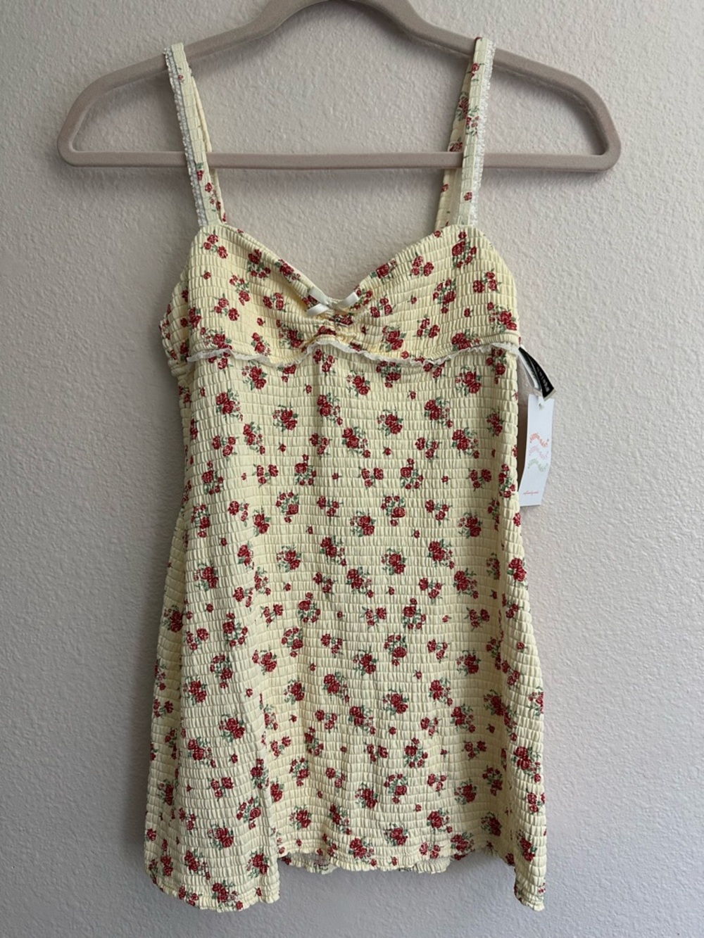 NWT Dippin Daisy’s Smocked Floral Mini Dress